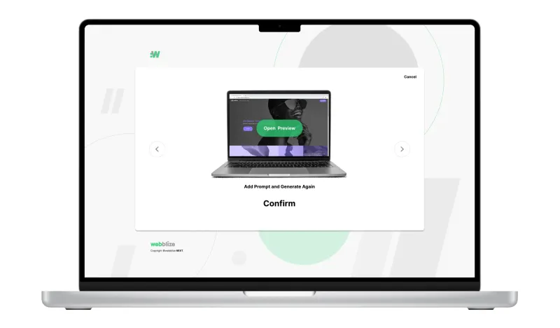 AI helps you realize your website more easily.