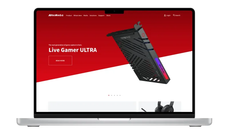AVerMedia New Branding Website